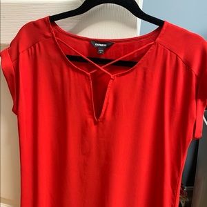 Express Red Shirt Sz S